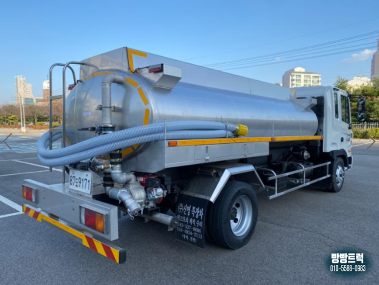 물차는 중고5톤살수차 스텐탱크 15
