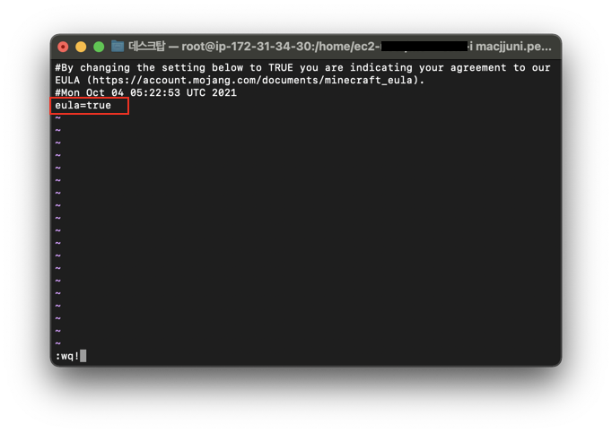 마인크래프트 1.17.1 AWS ec2 리눅스 서버