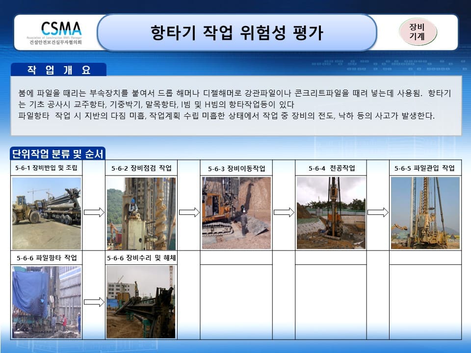  [건설공사 안전비법]_항타기 사용작업 위험성평가 양식