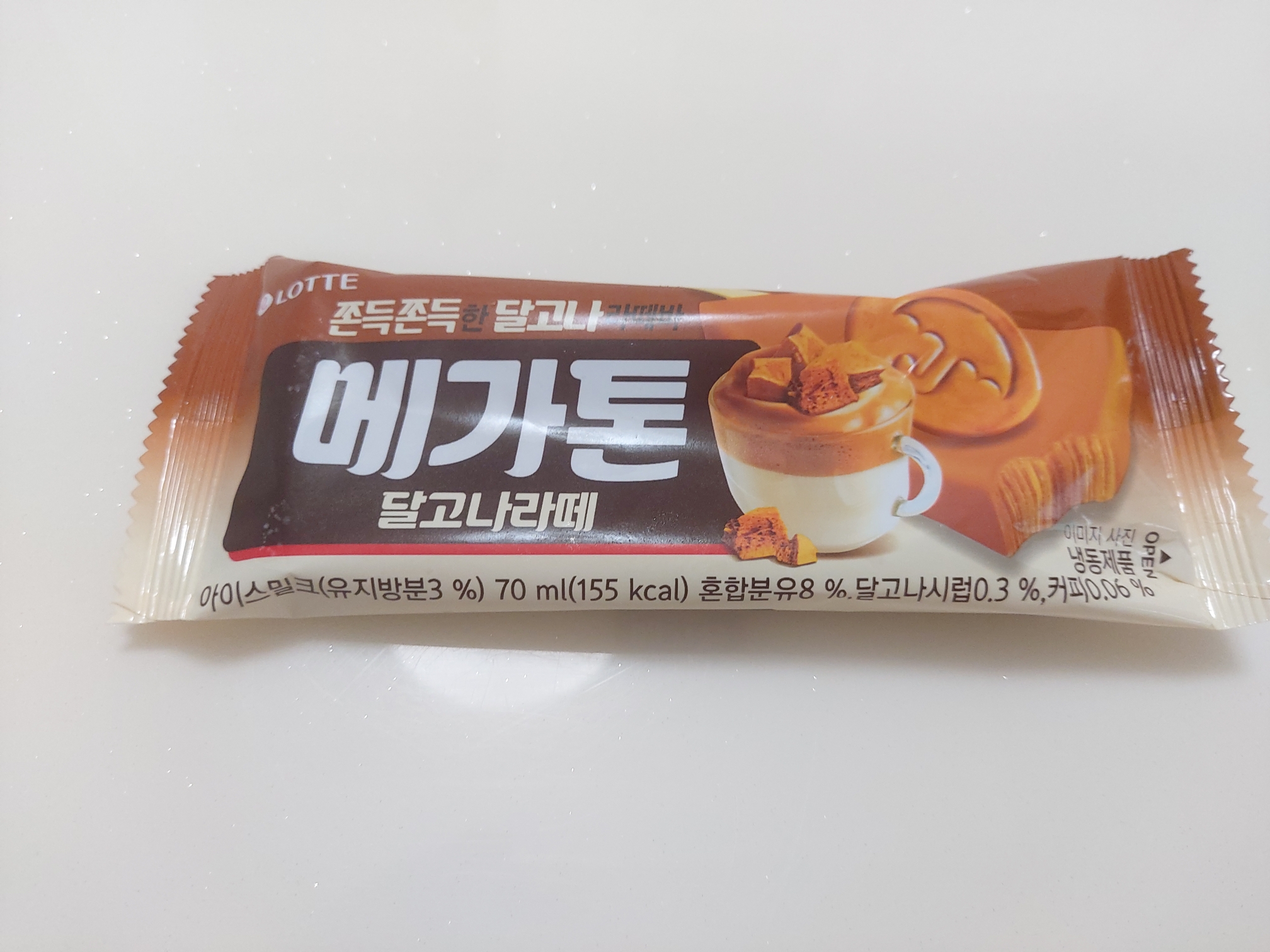  [아이스크림리뷰]메가톤바 달고나라떼 후기