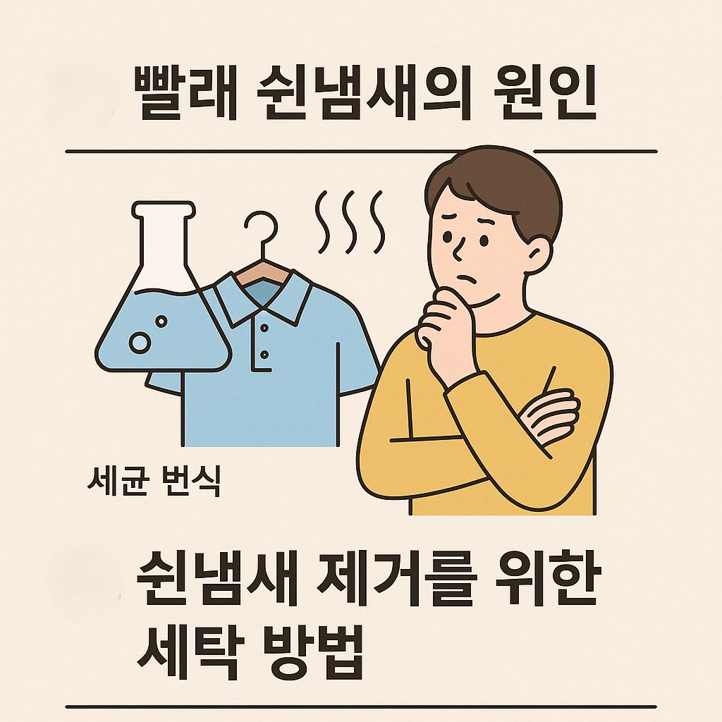 빨래 쉰 냄새 제거 방법 이미지