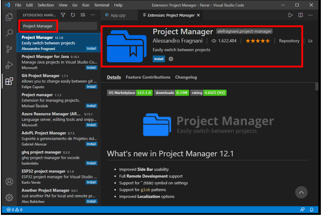 vscode-Project Manager