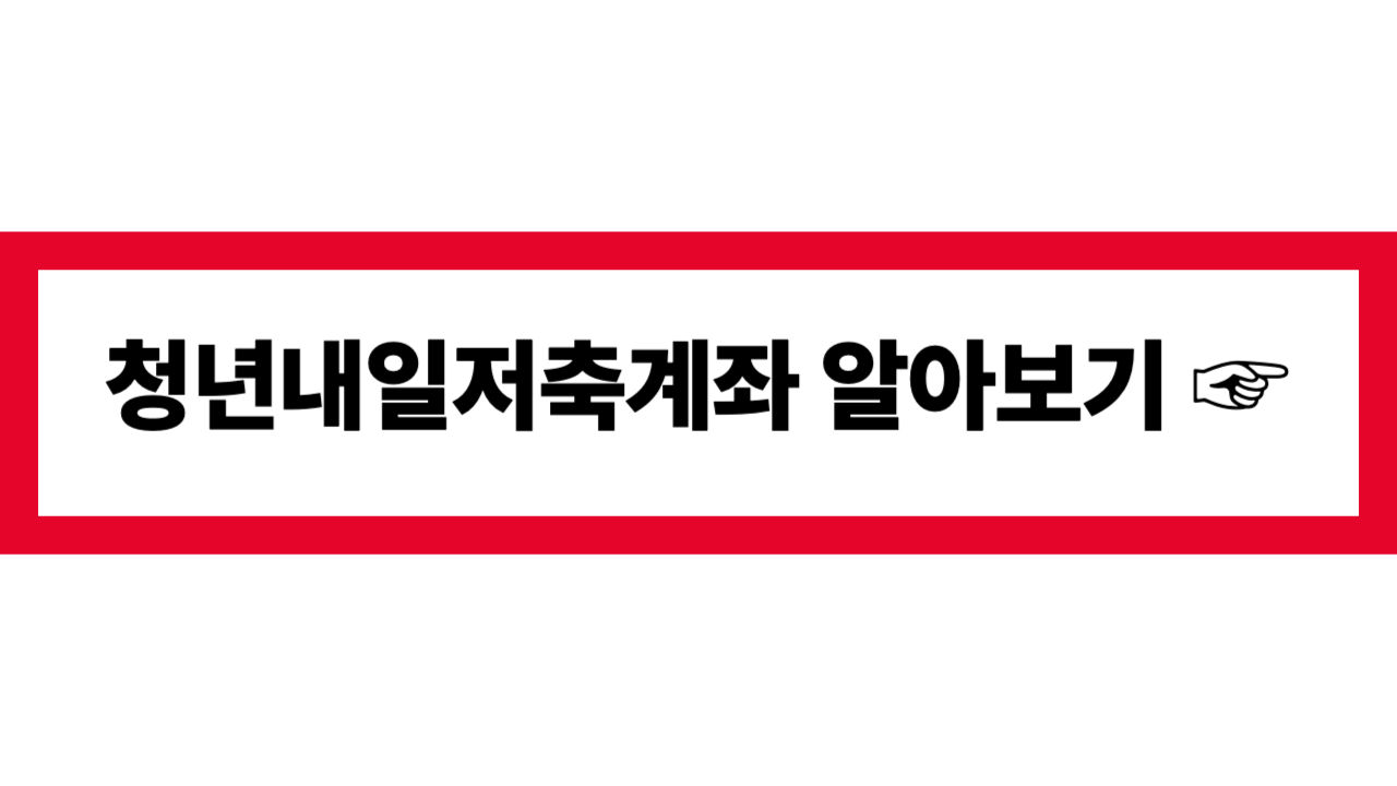 청년저축계좌 정부지원