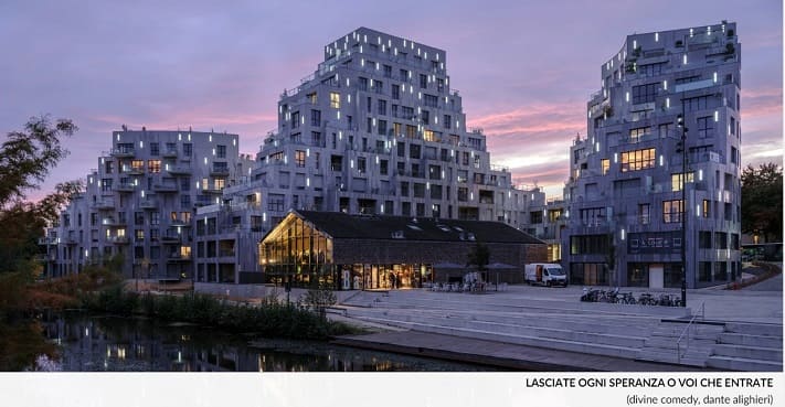  주변 환경과 완벽 조화 프랑스 아파트 단지 MVRDV shapes housing complex as geological formation in rennes, france