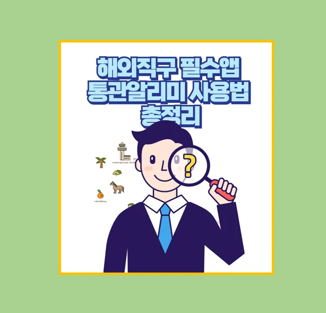 통관알리미 완벽 가이드