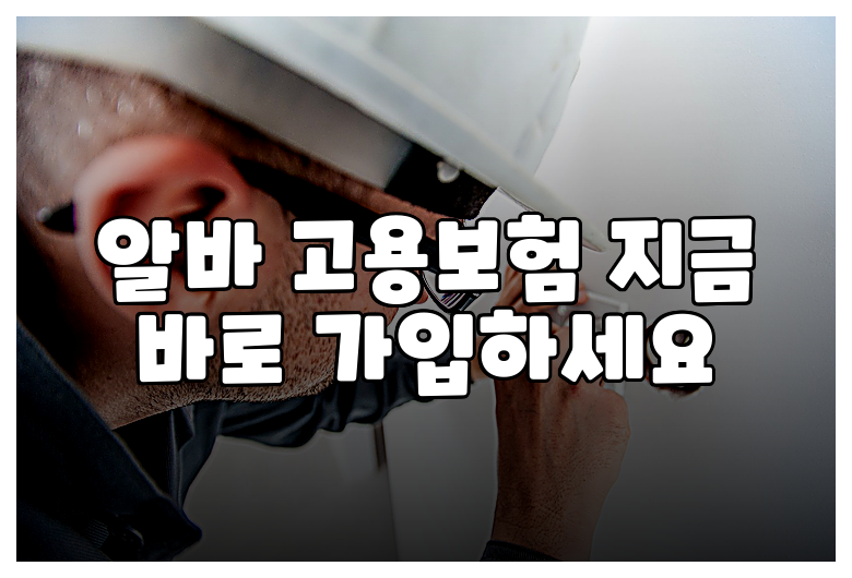 알바 고용보험 지금 바로 가입하세요