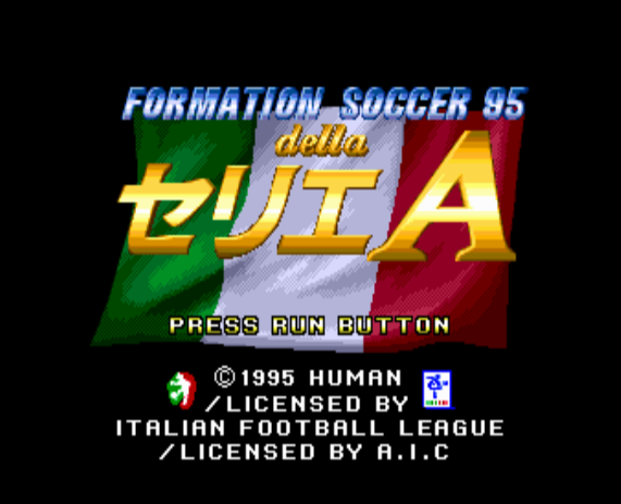  (휴먼) 포메이션 사커 '95 델라 세리에 A - フォーメーションサッカー95 Della セリエA Formation Soccer '95 Della Serie A (PC 엔진 CD ピーシーエンジンCD PC Engine CD - iso 파일 다운로드)