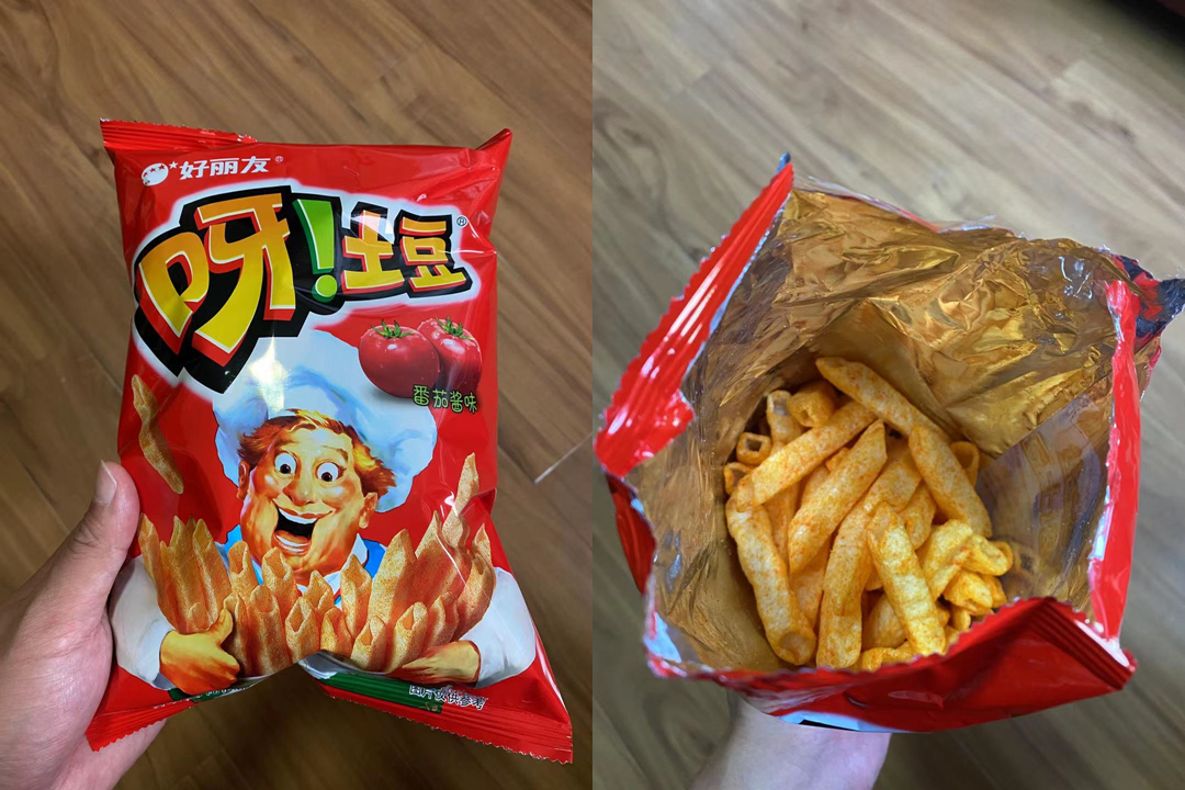  중국 과자 리뷰 1 feat. 토마토맛 감자칩