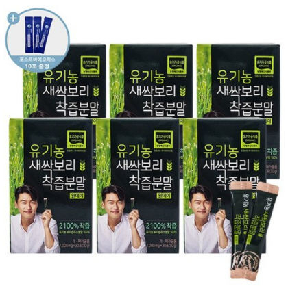 국산 유기농 새싹보리 착즙 분말 원데이 스틱, 1g X 30포 (1개월분), 6박스