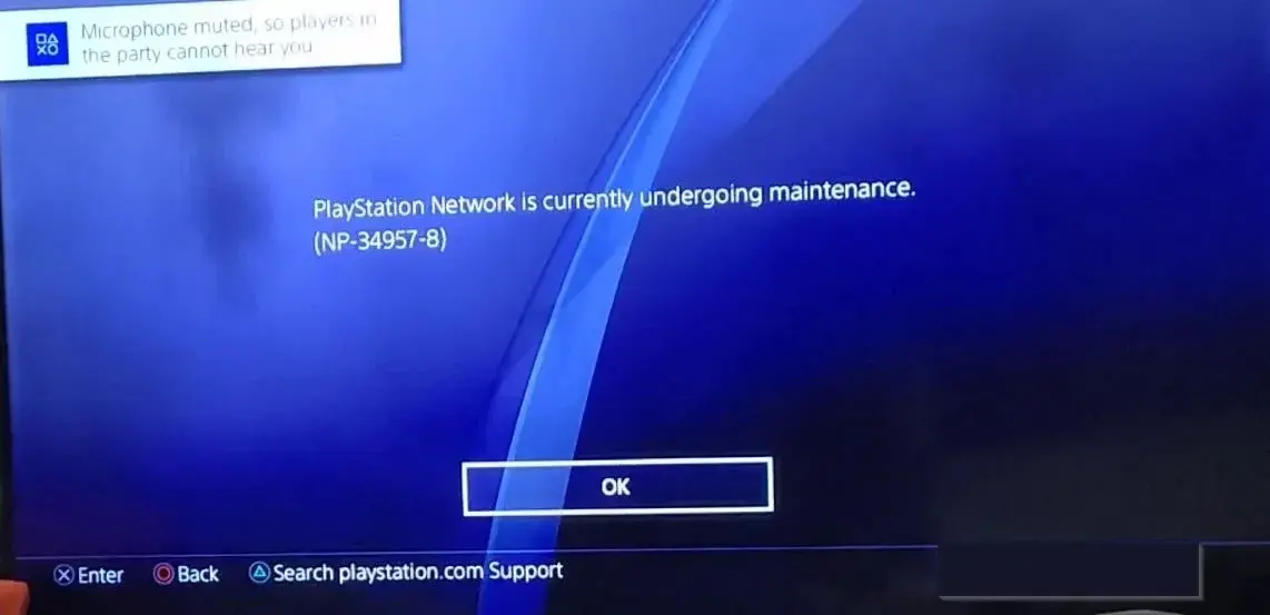 PlayStation에서 ps 오류 코드 NP-34957-8을 수정하는 방법