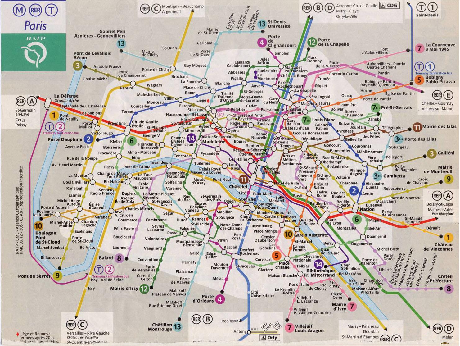 파리 지하철 노선