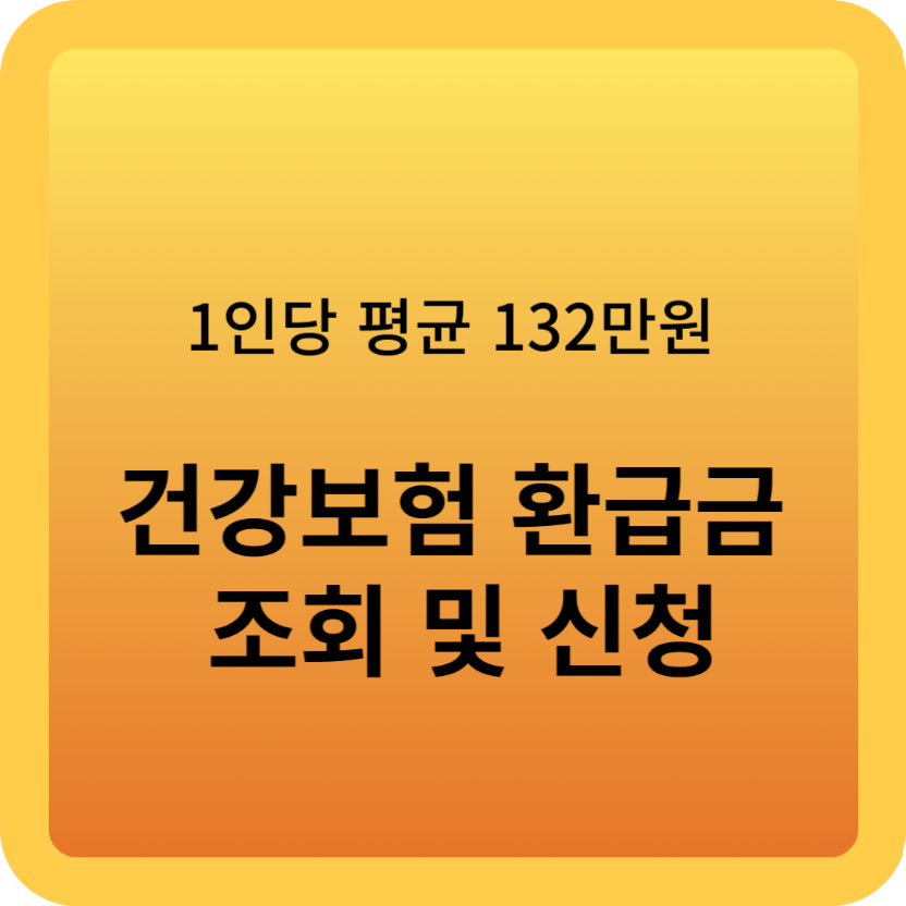 소멸된 건강보험 환급금만 무려 864억, 1인 평균 132만원 환급가능