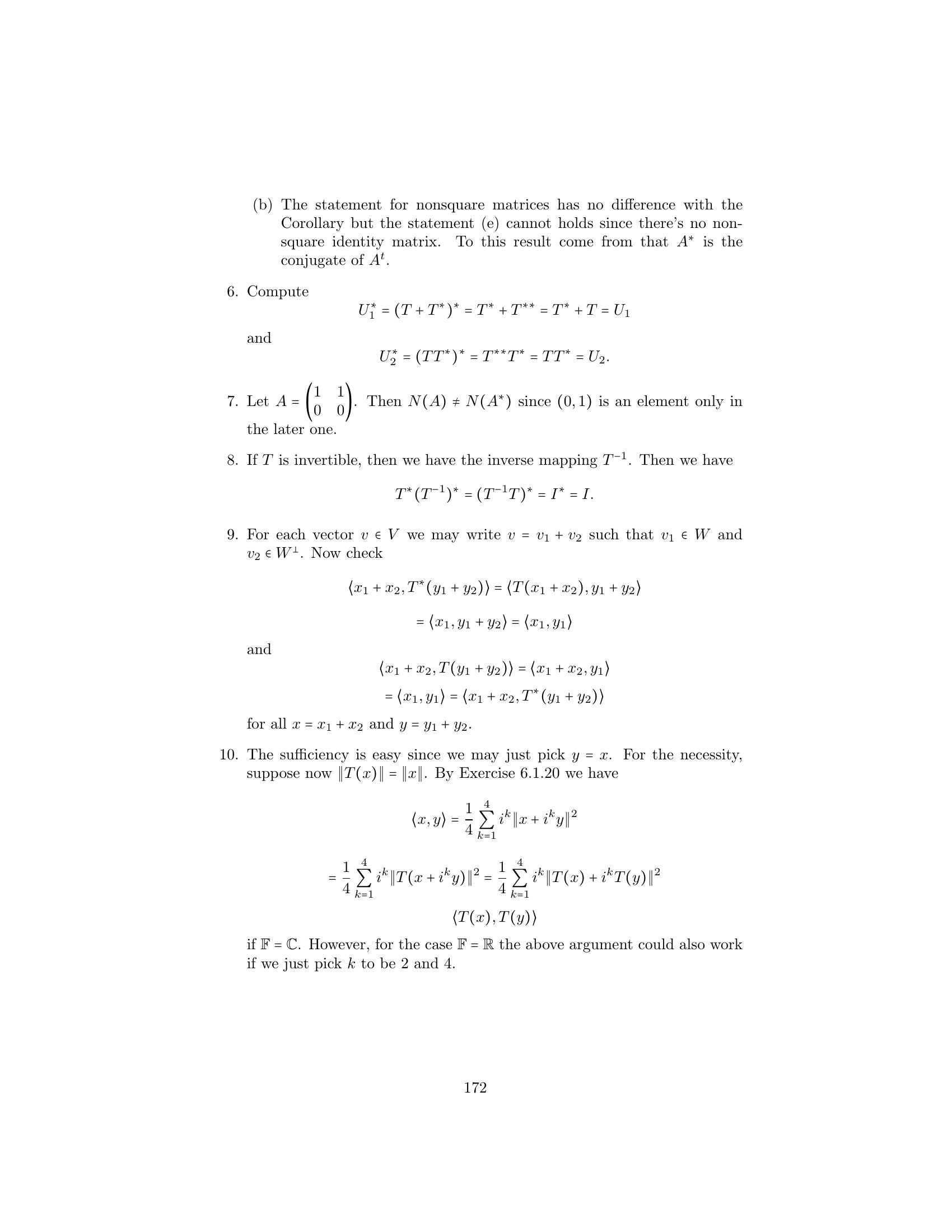 Solutions To Linear Algebra Stephen H Friedberg Fourth Edition Chapter 6