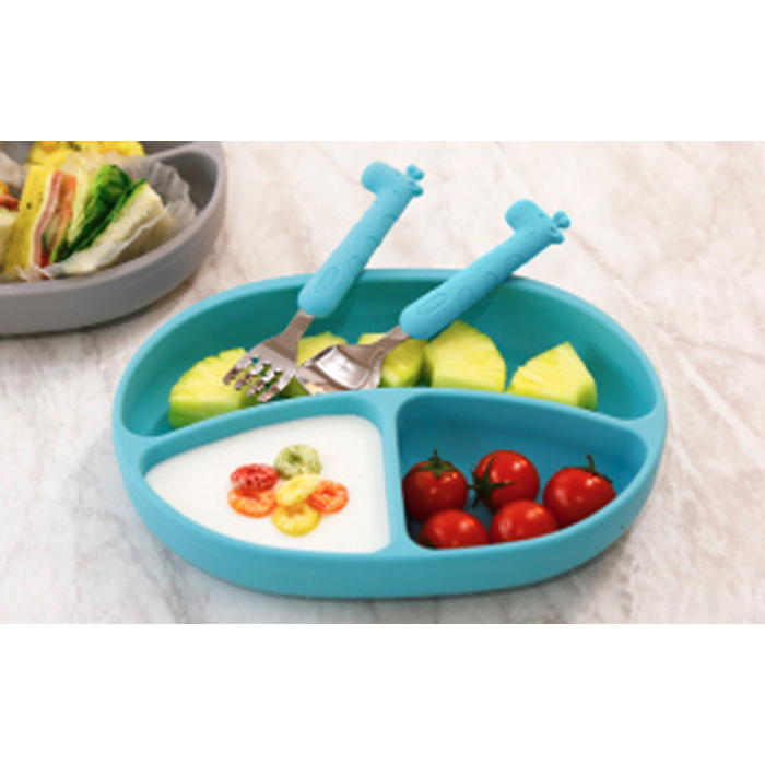  에디슨 스스로 흡착 식판 + 기린 실리콘 스푼 포크 세트38,000원 22,900원