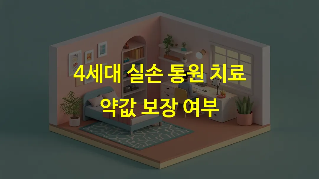 4세대 실손 통원 치료 약값 보장 여부