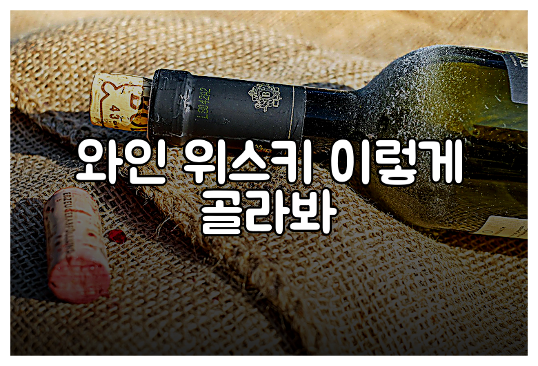 와인 위스키 이렇게 골라봐