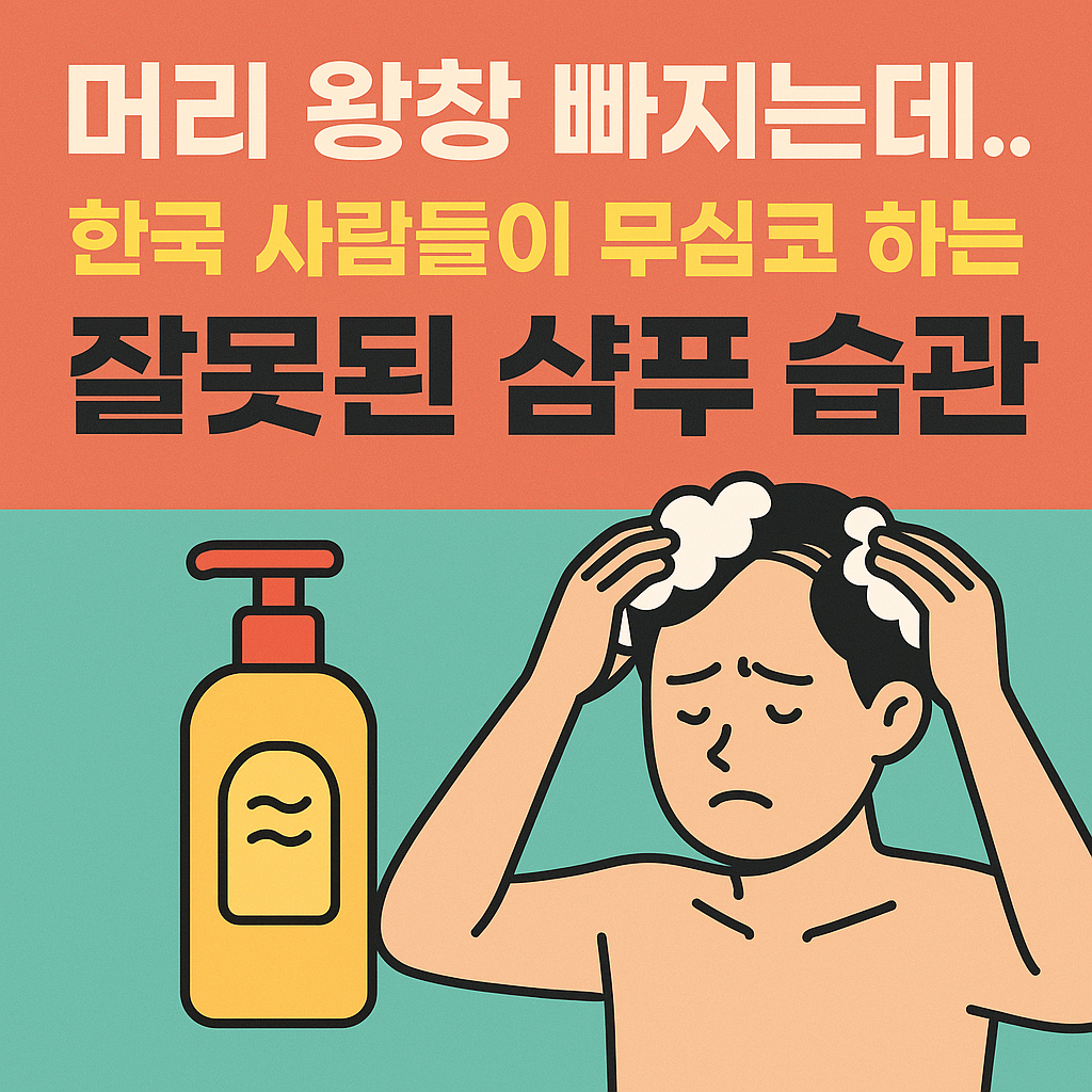 한국인이 반복하는 잘못된 샴푸 습관