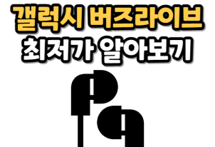 갤럭시 버즈라이브 최저가 안내사진