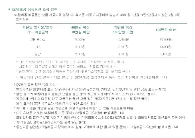 하나클럽sk카드