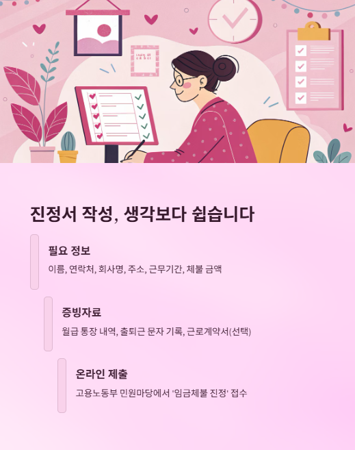 진정서 작성 생각보다 쉽습니다