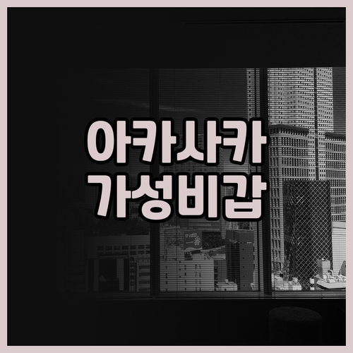 아카사카 미츠케 가성비 호텔 더 비 