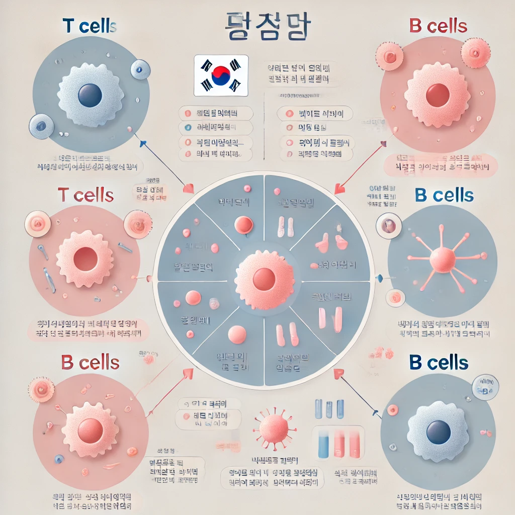 면역 세포의 종류와 기능: T 세포와 B 세포의 차이