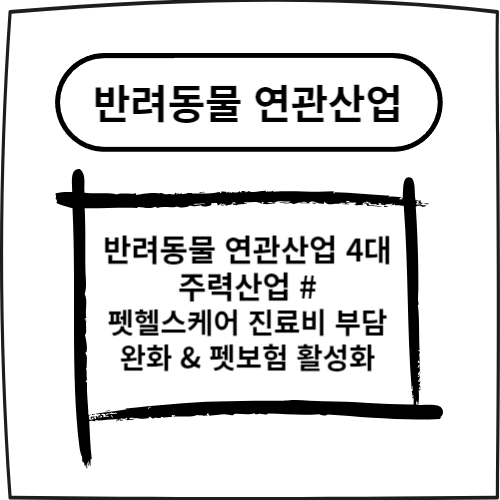  반려동물 연관산업 4대 주력산업 #펫헬스케어 진료비 부담완화 & 펫보험 활성화