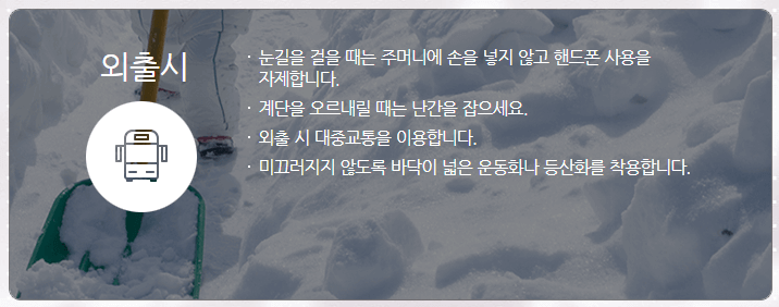 폭설대비-외출시