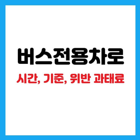 경부고속도로 버스전용차로 시간