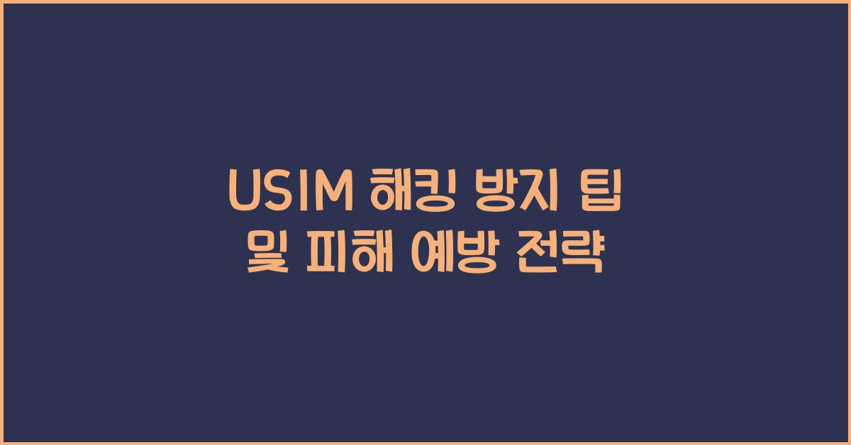 usim 해킹 방지