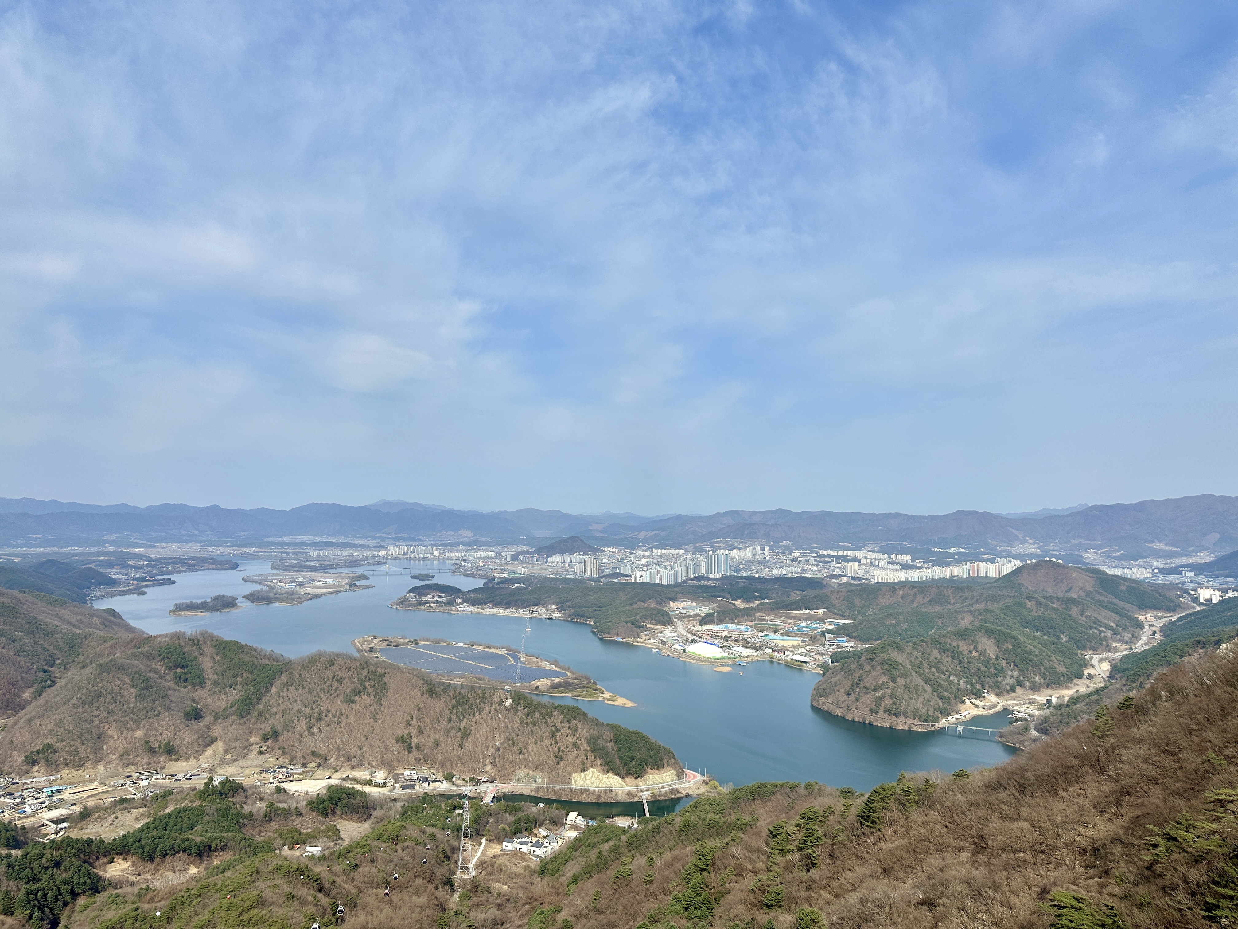 아름다운 춘천 시내 전망