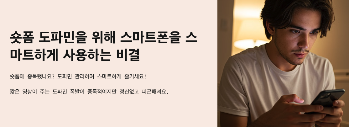 숏폼 도파민을 위해 스마트폰을 스마트하게 사용하는 비결