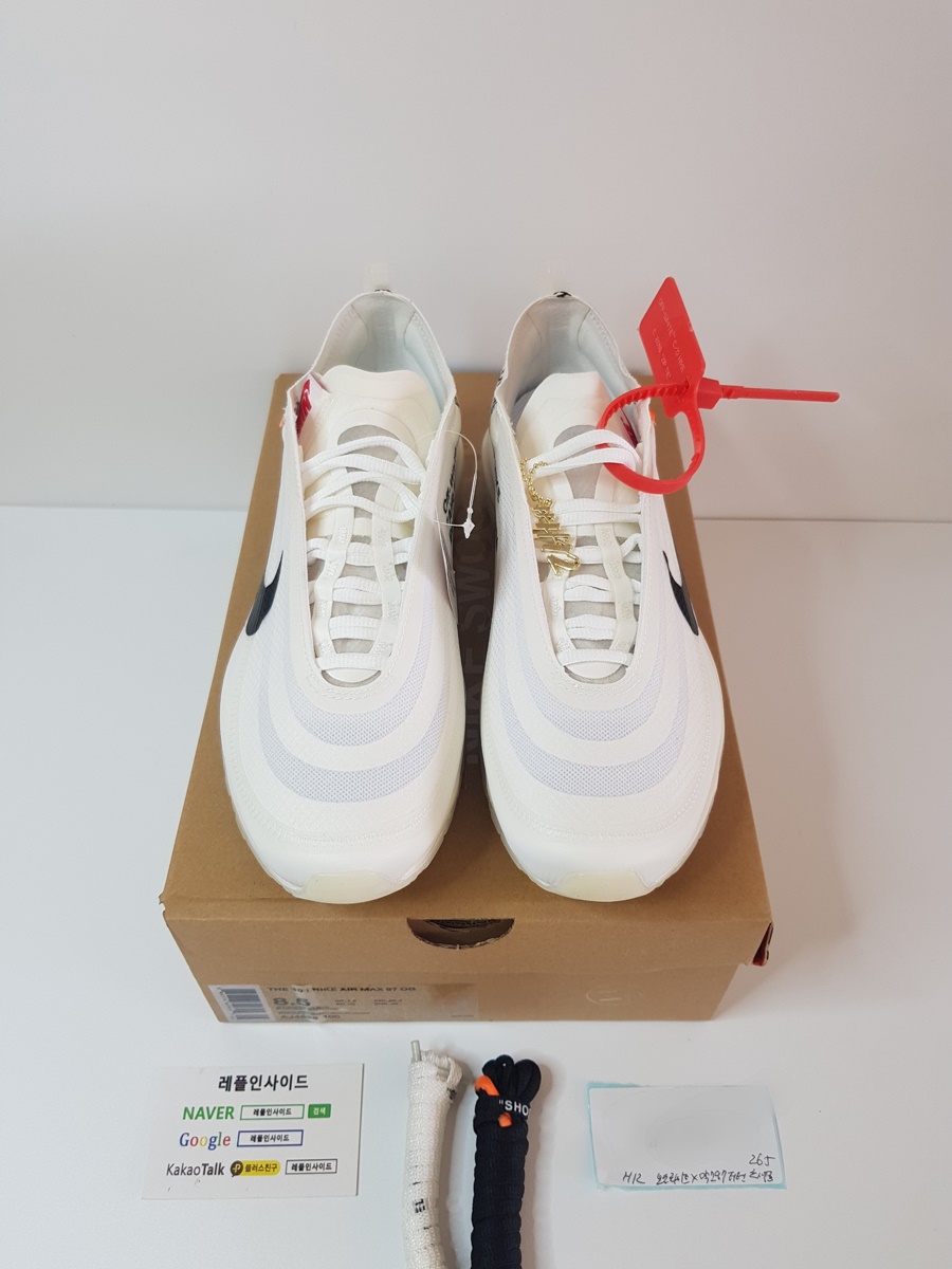  [NIKE] 나이키 X 오프화이트 에어맥스97 THE TEN AJ4585-100 남녀공용 (H12공장) 실사!