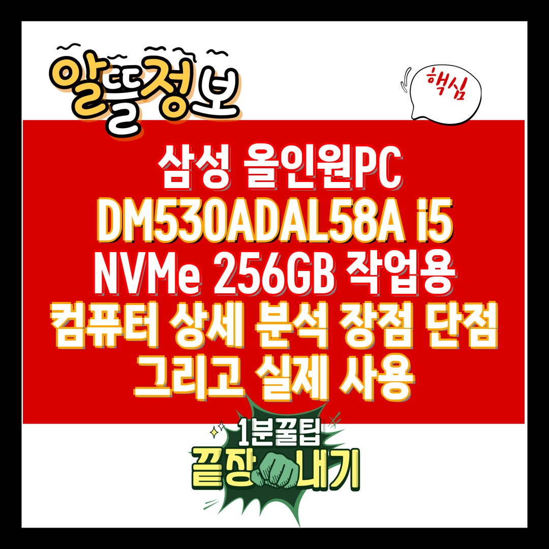  삼성 올인원PC DM530ADAL58A i5 NVMe