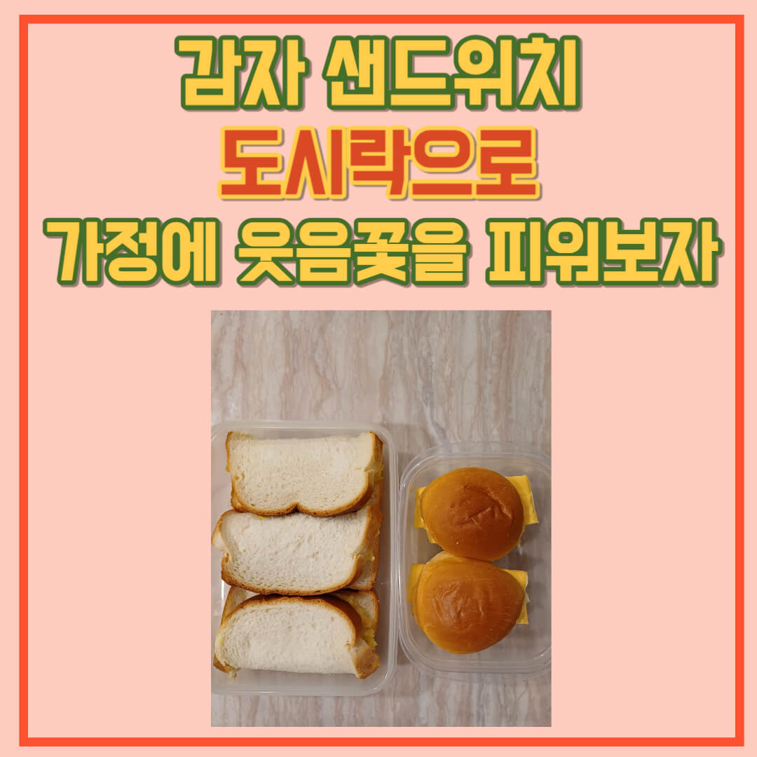 감자-샌드위치-도시락-만들기