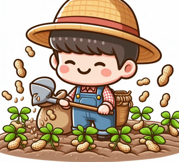 땅콩-수확