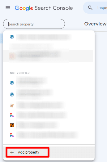 구글서치콘솔 속성추가