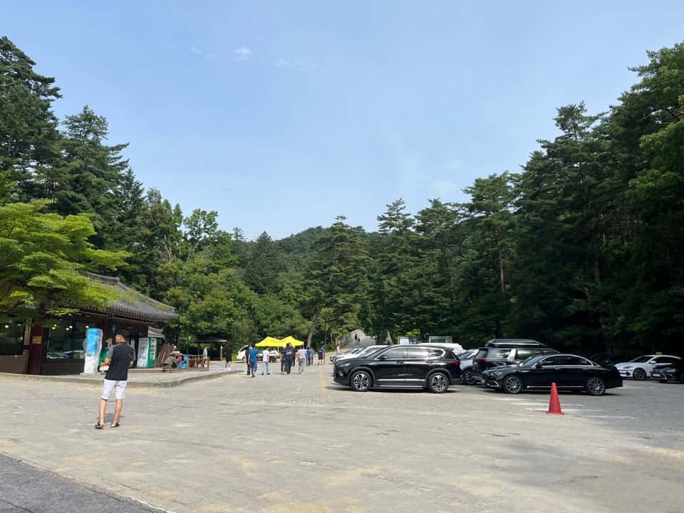 월정사 주차장
