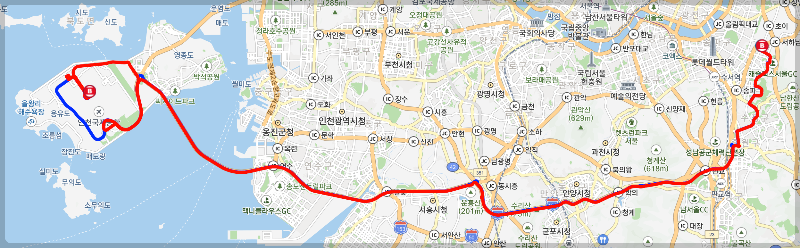 5500번 공항버스 시간표&amp;#44; 공항버스 5500 예매 - 노선도