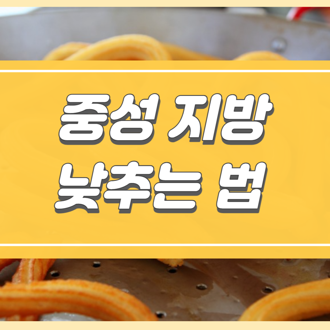  중성지방 낮추는 방법