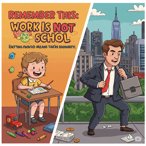 🏢 Remember This: Work Is Not School - 