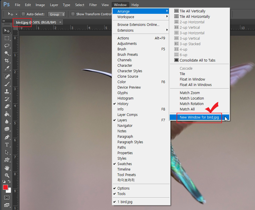 포토샵 듀얼 화면