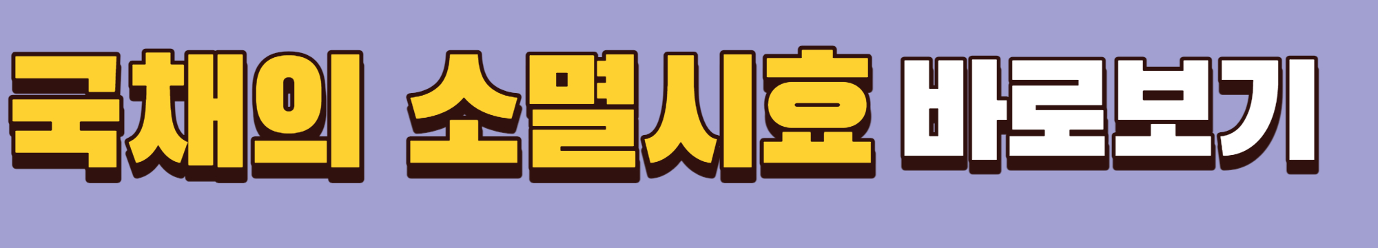 국채의 소멸시효