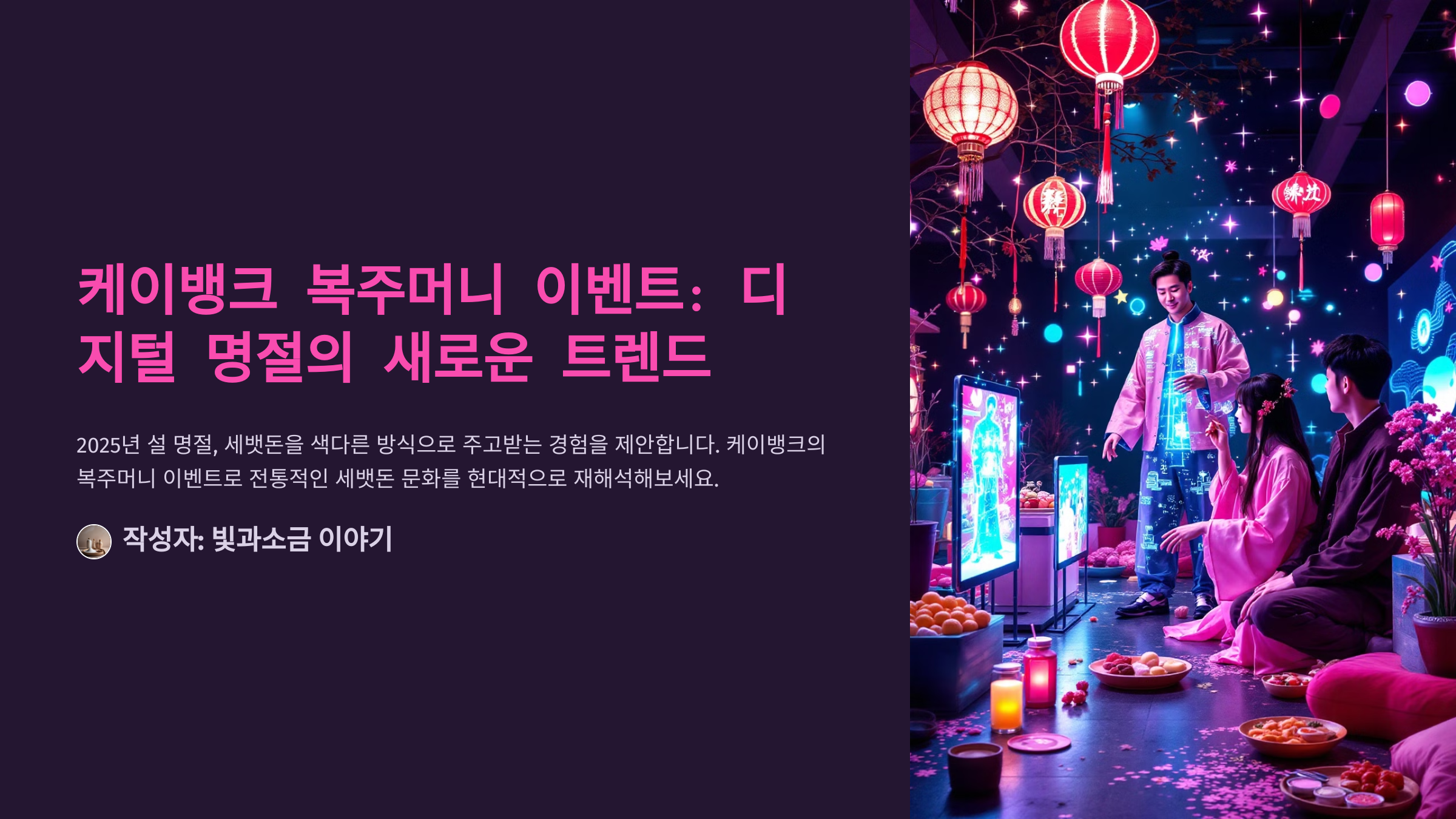 케이뱅크 복주머니 이벤트: 디지털 명절의 새로운 트렌드