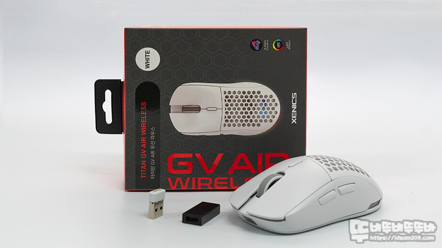 제닉스 신제품 GV Air Wireless 게이밍 마우스