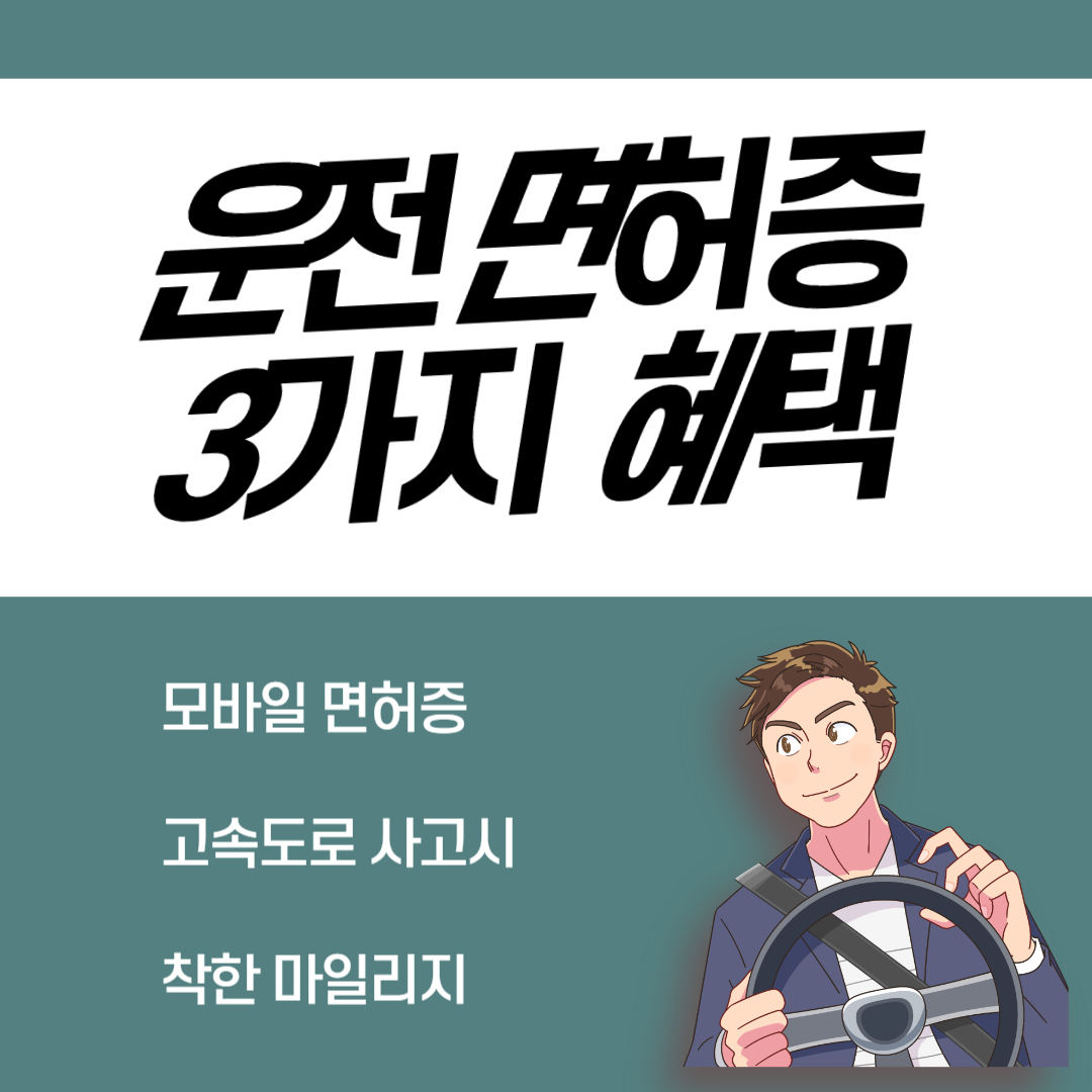 정부 제공 3가지 혜택 운전면허증