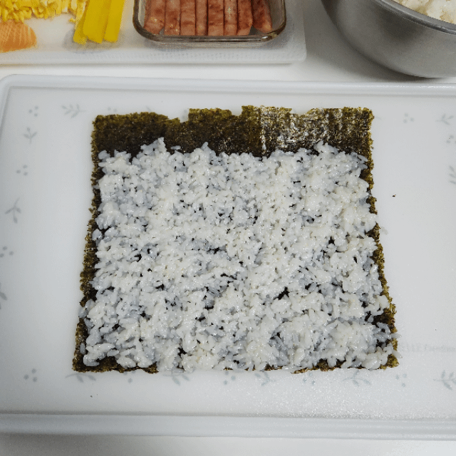 당근라페김밥 만드는 순서