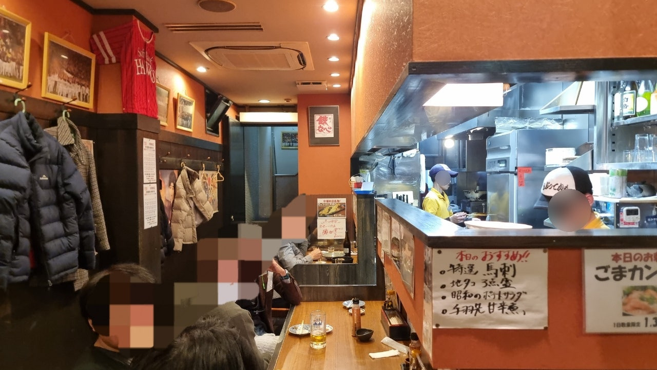 테츠나베 나카스혼텐 1층 좌석