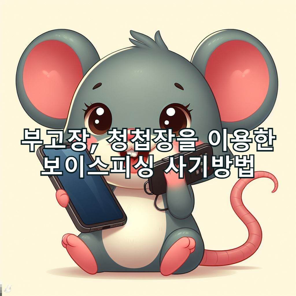  부고장과 청접장을 이용한 보이스피싱 당신도 피해자