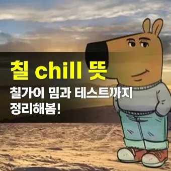 chill 뜻 차갑다 칠 가이 칠 사용법_3